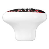 Ronde Poolse adelaar Keramische Knop (Zijkant)