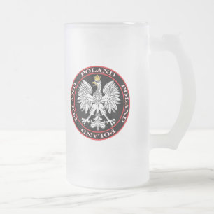 Ronde Poolse adelaar Matglas Bierpul