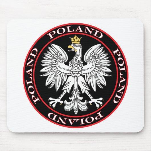 Ronde Poolse adelaar Muismat (Voorkant)