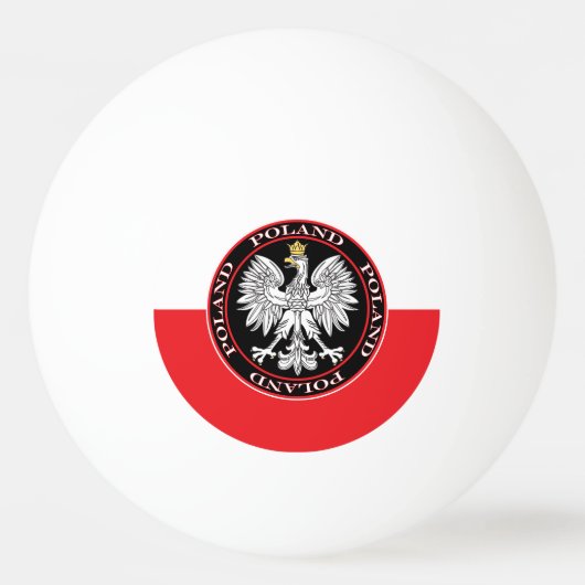 Ronde Poolse adelaar Pingpongbal (Voorkant)