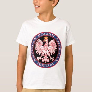 Ronde Poolse Amerikaanse adelaar T-shirt