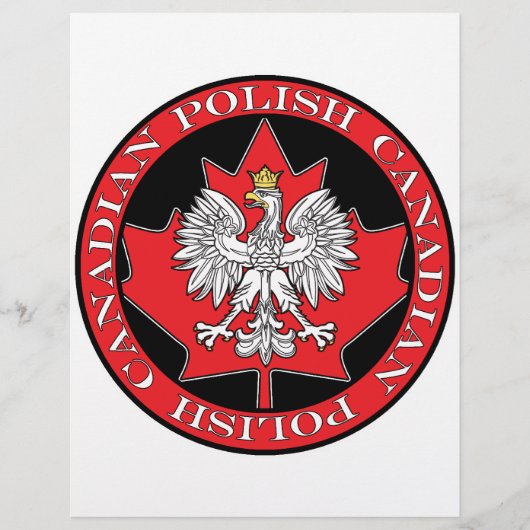 Ronde Poolse Canadese Blad Flyer (Voorkant)