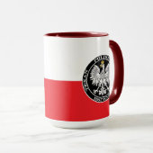 Ronde Poolse Texan Eagle Mok (Voorkant rechts)