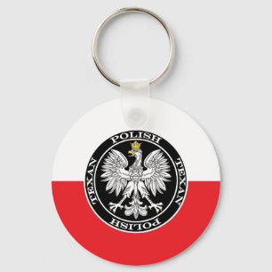 Ronde Poolse Texan Eagle Sleutelhanger