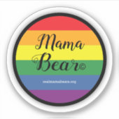 Ronde Pride Flag Vinyl Sticker (Voorkant)