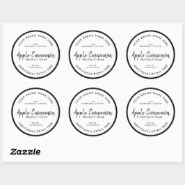 Ronde productlabel sticker