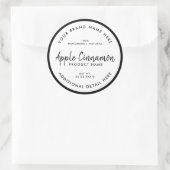 Ronde productlabel sticker (Tas)