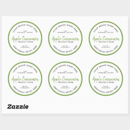Ronde productlabel sticker