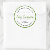 Ronde productlabel sticker (Tas)