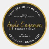 Ronde productlabel sticker (Voorkant)
