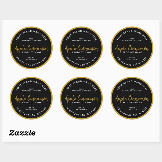Ronde productlabel sticker (Vel)