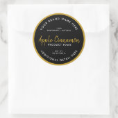 Ronde productlabel sticker (Tas)