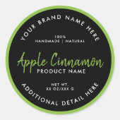 Ronde productlabel sticker (Voorkant)