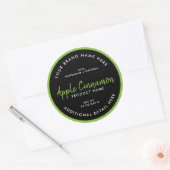 Ronde productlabel sticker (Envelop)