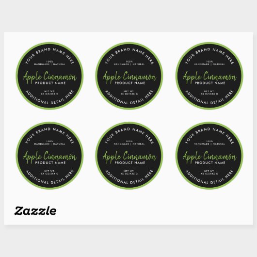 Ronde productlabel sticker (Vel)