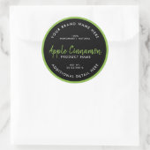 Ronde productlabel sticker (Tas)