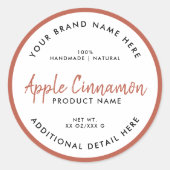 Ronde productlabel sticker (Voorkant)
