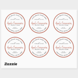Ronde productlabel sticker