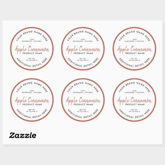 Ronde productlabel sticker (Vel)