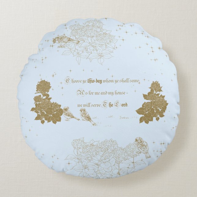 Ronde proefbijbelversum Kies deze dag Joshua Rond Kussen (Voorkant)