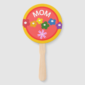 Ronde programma baby shower handventilatoren handwaaier