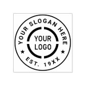 Ronde promotie van het merk logo rubberstempel (Afrduk)