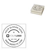 Ronde promotie van het merk logo rubberstempel (Gestempeld)