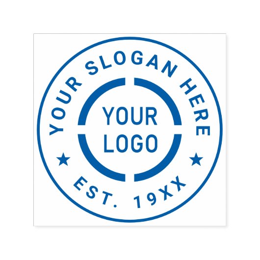 Ronde promotie van het merk logo  zelfinktende stempel (Design)