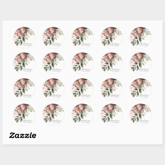 Ronde Protea-sticker Sticker (Vel)