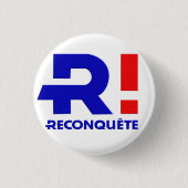 Ronde rand 32 mm, Zemmour President 2022 Button 3,2 Cm (Voorkant)