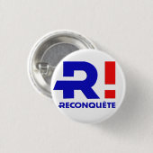 Ronde rand 32 mm, Zemmour President 2022 Ronde Button 3,2 Cm (Voorkant /achterkant)