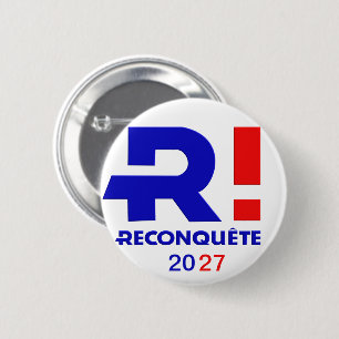 Ronde rand 57 mm, Verovering 2027 Button 5,7 Cm