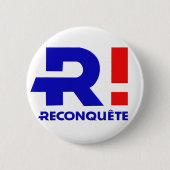 Ronde rand 57 mm, Zemmour President 2022 Button 5,7 Cm (Voorkant)