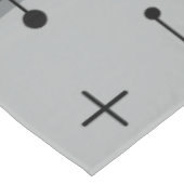 Ronde rechthoeken vierkantjes grijs tafelkleed (Gekanteld)