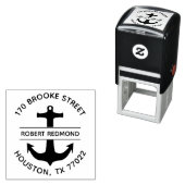 Ronde Retouradres Anker Stempel Zelfinktend (In situ)