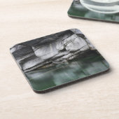 Ronde Rock Cliff door Verzasca River Bier Onderzetter (Linkerzijde)