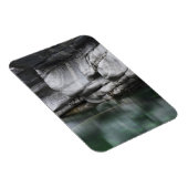 Ronde Rock Cliff door Verzasca River Magneet (Rechterzijde)