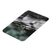 Ronde Rock Cliff door Verzasca River Magneet (Linkerzijde)