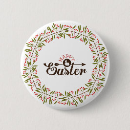 Ronde rode en groene zwavel met Bunny Ronde Button 5,7 Cm