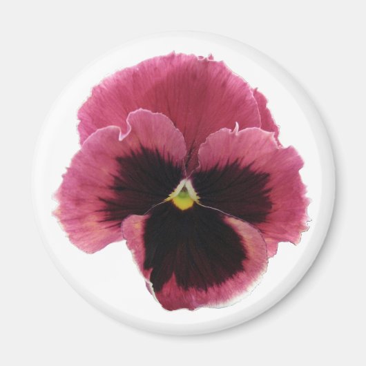 Ronde rode panty magneet (Voorkant)