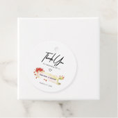 *~* Ronde rode roos bloembloem dank u bruiloft Bedankjes Labels (In situ)