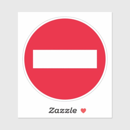 Ronde rode stop vinylsticker sticker (Vel)