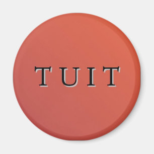 Ronde Rode Tuit Magneet