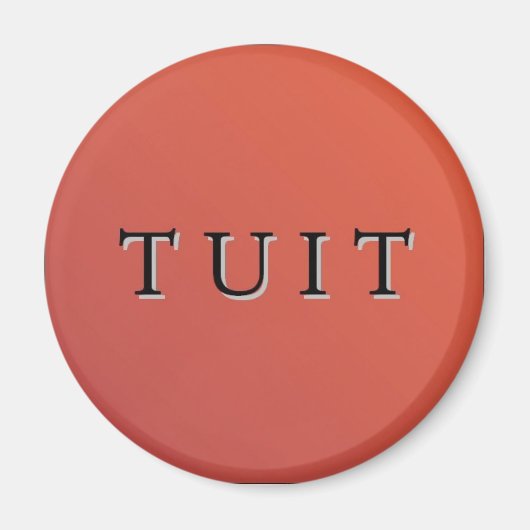 Ronde Rode Tuit Magneet (Voorkant)