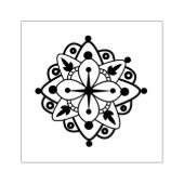 Ronde rondzendstempel rond Mandala Ornament Weduws Rubberstempel (Afrduk)