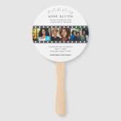 Ronde rouwmapwaaier Classic & Zacht Handwaaier (Achterkant)