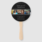 Ronde rouwmapwaaier Klassiek & Zacht Handwaaier (Achterkant)