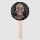 Ronde rouwmapwaaier Klassiek & Zacht Handwaaier (Voorkant)