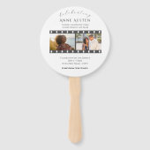 Ronde rouwmapwaaier Klassiek & Zacht Handwaaier (Achterkant)