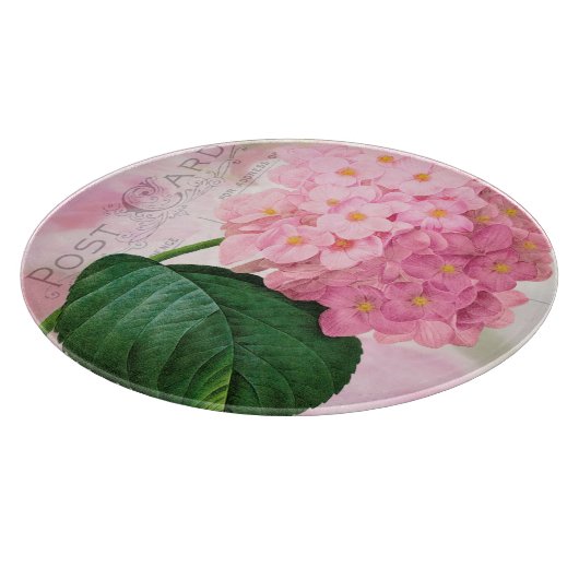 Ronde roze hydrangea snijplank (Hoek)